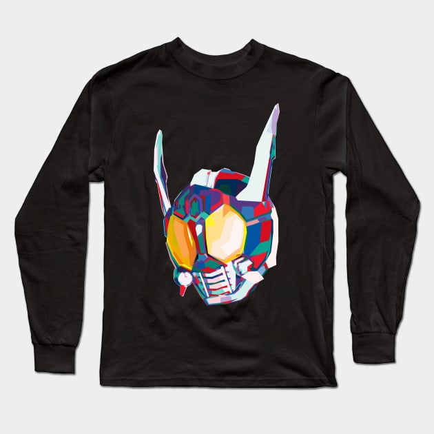 Colorful Rod Form Long Sleeve T-Shirt by Bajingseng